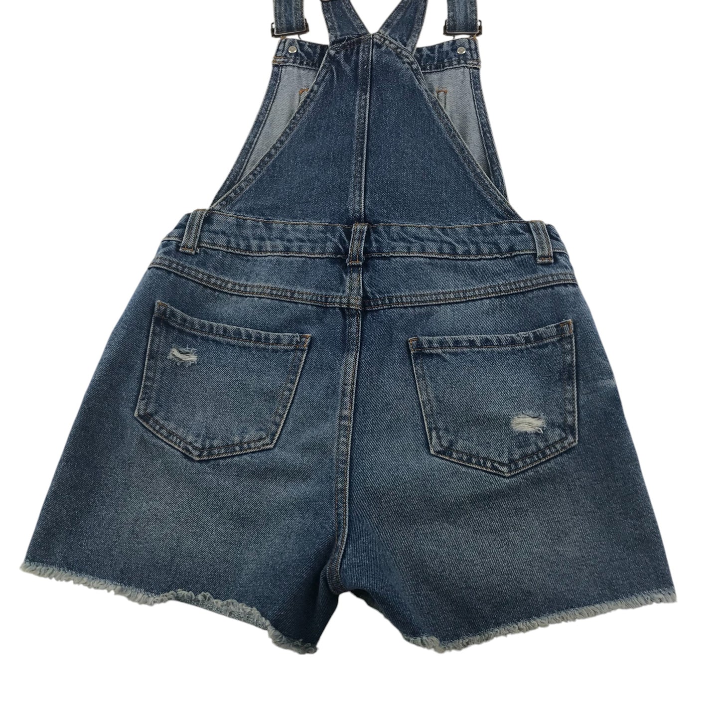 New Look dungaree shorts 10-11 years blue denim plain cotton