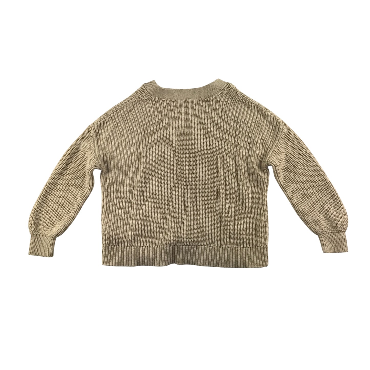 GAP Cardigan 6-7 Years Beige Knit Button Up Cotton