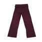 Zara trousers 6-7 years burgundy plain ribbed folded waist