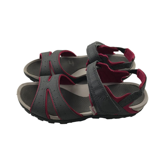Decathlon Sandals Shoe Size 4 Grey and Pink with Straps