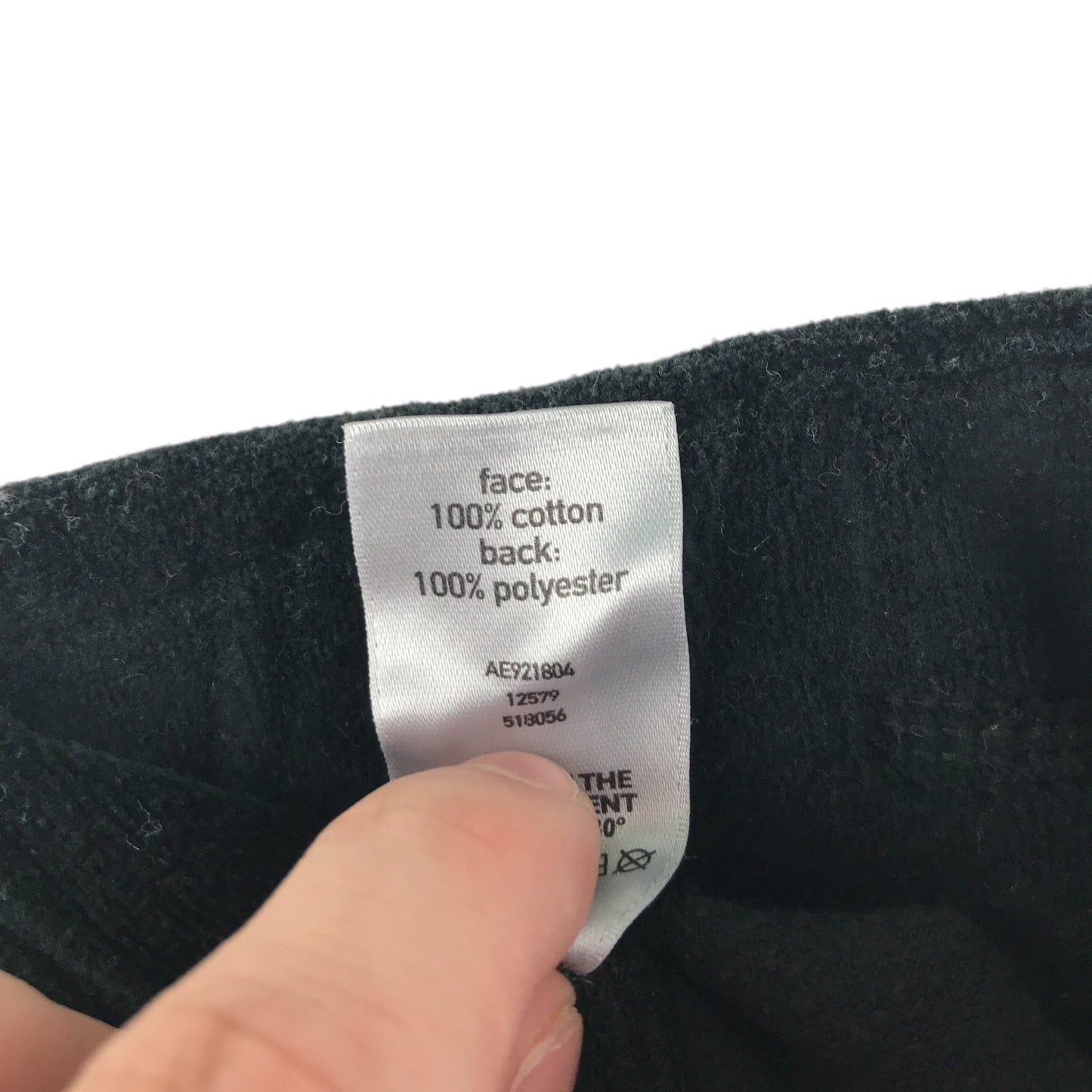 Cherokee trousers 8-9 years black velvet plain with love heart gem detail