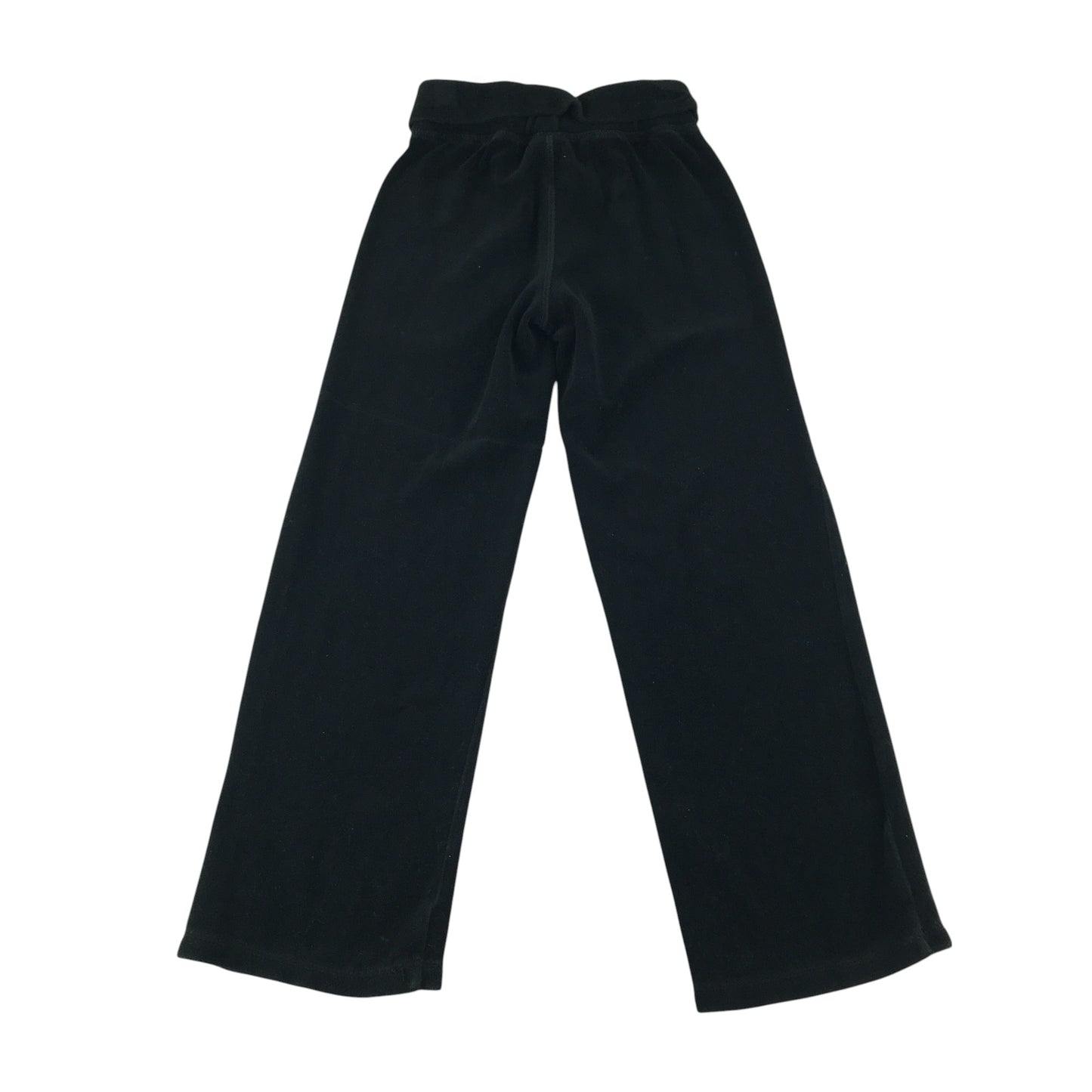 Cherokee trousers 8-9 years black velvet plain with love heart gem detail