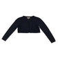 BHS Cropped Cardigan 7-8 Years Navy Cotton Sequins