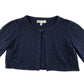 BHS Cropped Cardigan 7-8 Years Navy Cotton Sequins