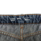 Primark jeans 7-8 year blue ripped knee mom style adjustable waist cotton