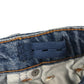 Primark jeans 7-8 year blue ripped knee mom style adjustable waist cotton