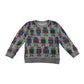 M&S sweater 4-5 years grey robot graphic print jersey design