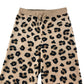 H&M trouser 9-10 year brown leopard animal print soft material pull on