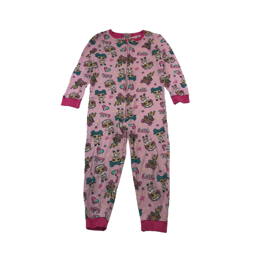 George Pink LOL Graphic Cotton Onesie Age 5