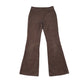 H&M trouser 9-10 year black floral print corduroy flared poll on