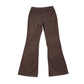 H&M trouser 9-10 year black floral print corduroy flared poll on