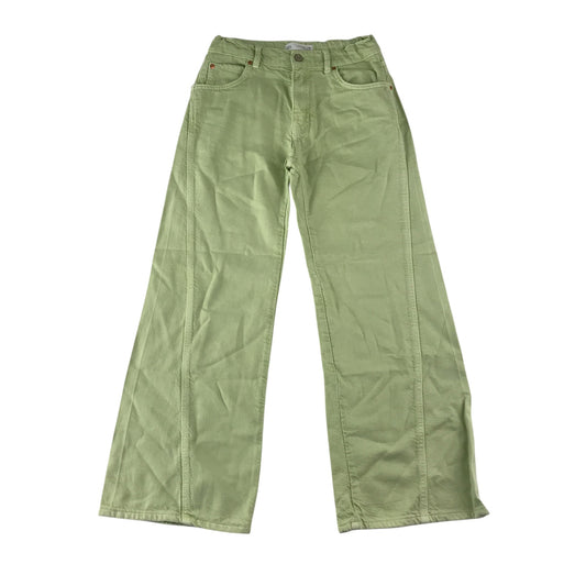 Zara jean 11-12 year pale lime adjustable waist straight leg