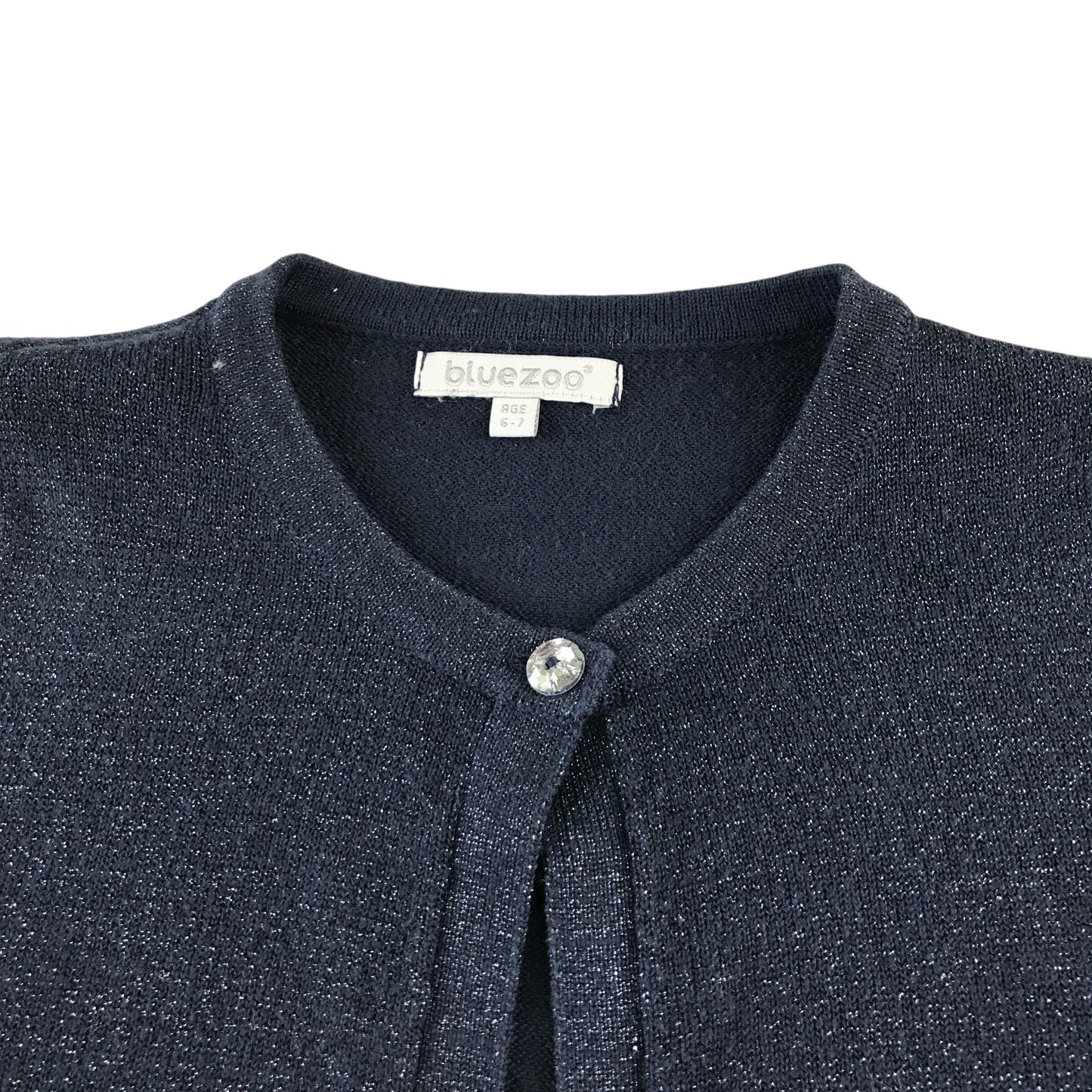 Debenhams Cardigan 6-7 Years navy knitwear glittery bolero cropped