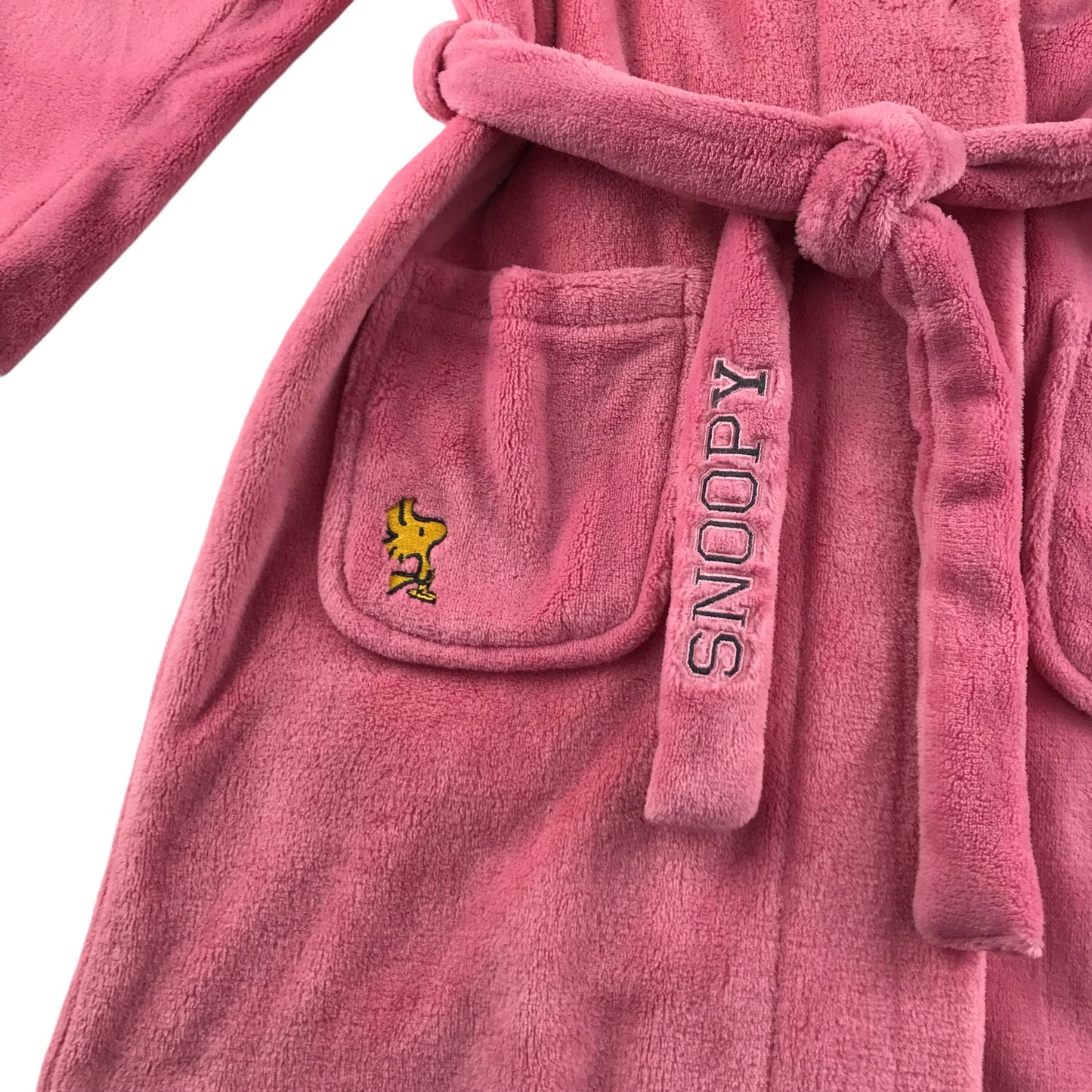 M&S dressing gown 9-10 years pink Snoopy graphics