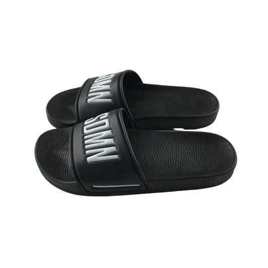 Sidemen Sliders Shoe Size 7 Black SDMN Logo Sandals
