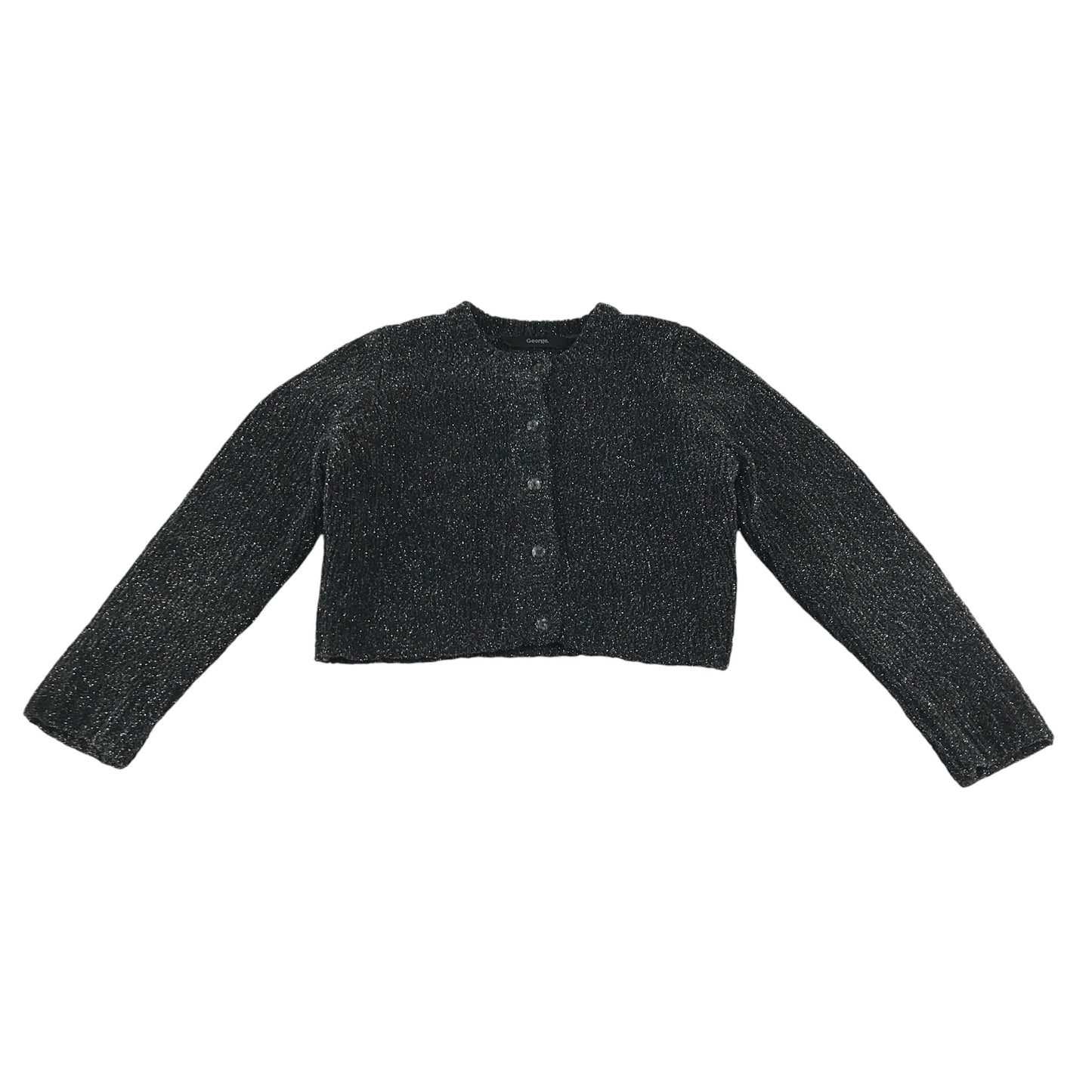 George Cardigan 5-6 years black knitwear glittery bolero cropped