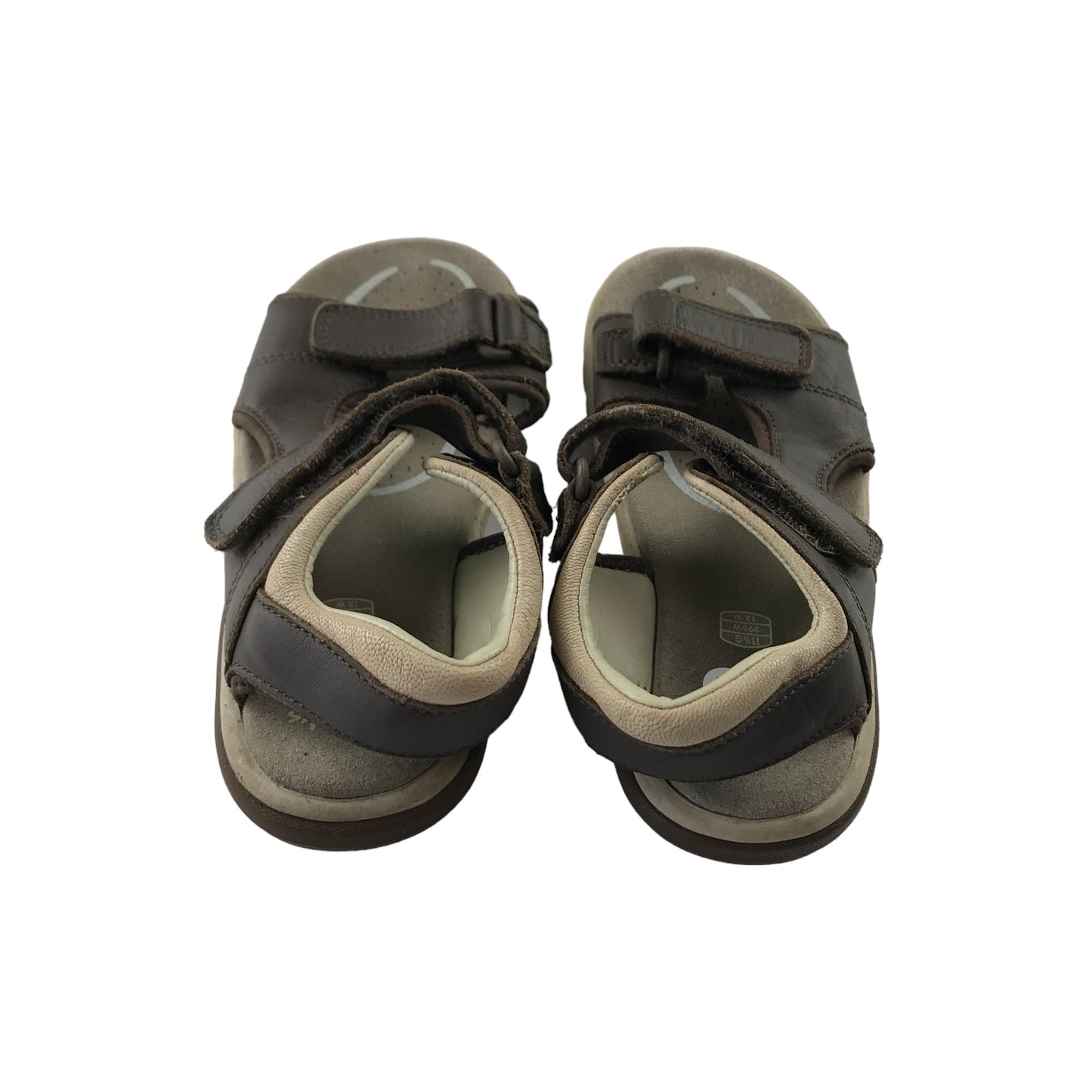 Clarks Sandals Shoe Size 11 Grey Leather Style with Straps