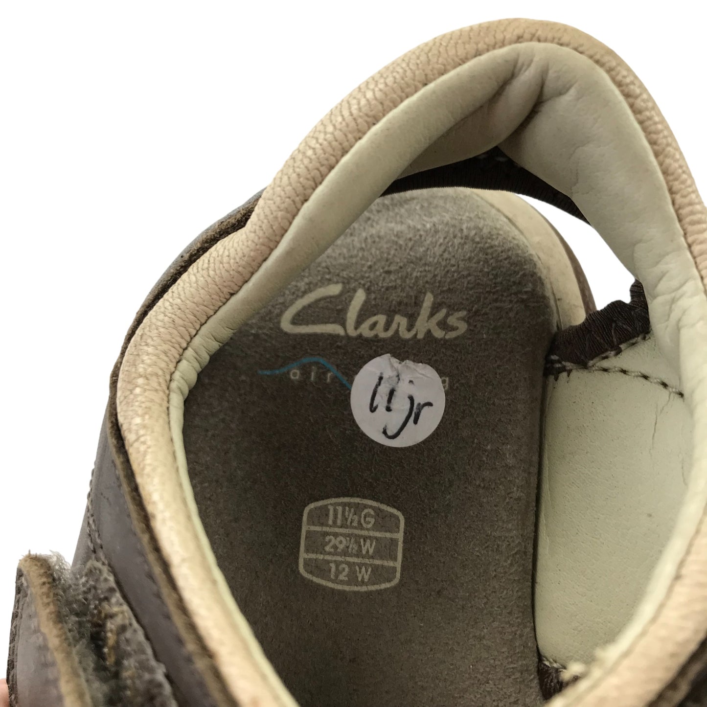 Clarks Sandals Shoe Size 11 Grey Leather Style with Straps