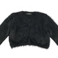 George Cardigan 5-6 years black knitwear fluffy faux fur cropped bolero