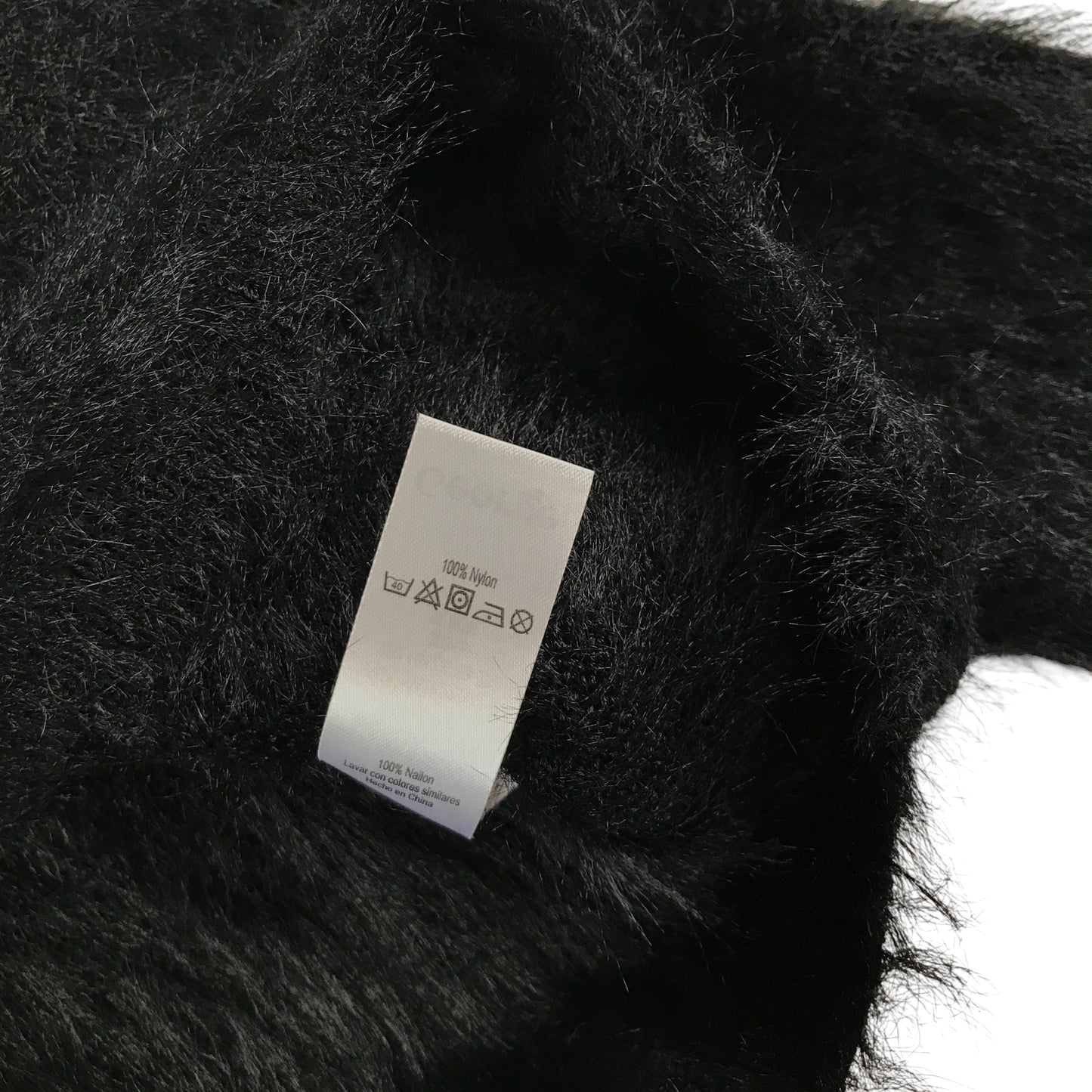 George Cardigan 5-6 years black knitwear fluffy faux fur cropped bolero