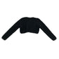 George Cardigan 5-6 years black knitwear fluffy faux fur cropped bolero