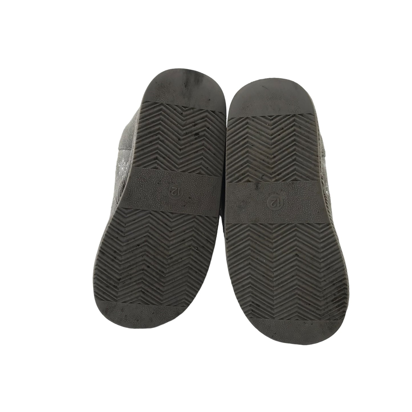 Slippers 12 Junior Grey Frozen Ankle High Fluffy Inside