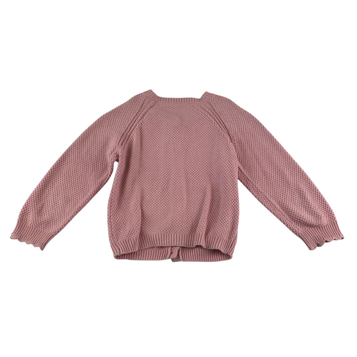Nutmeg Cardigan 5-6 years pink knitwear round neckline cotton