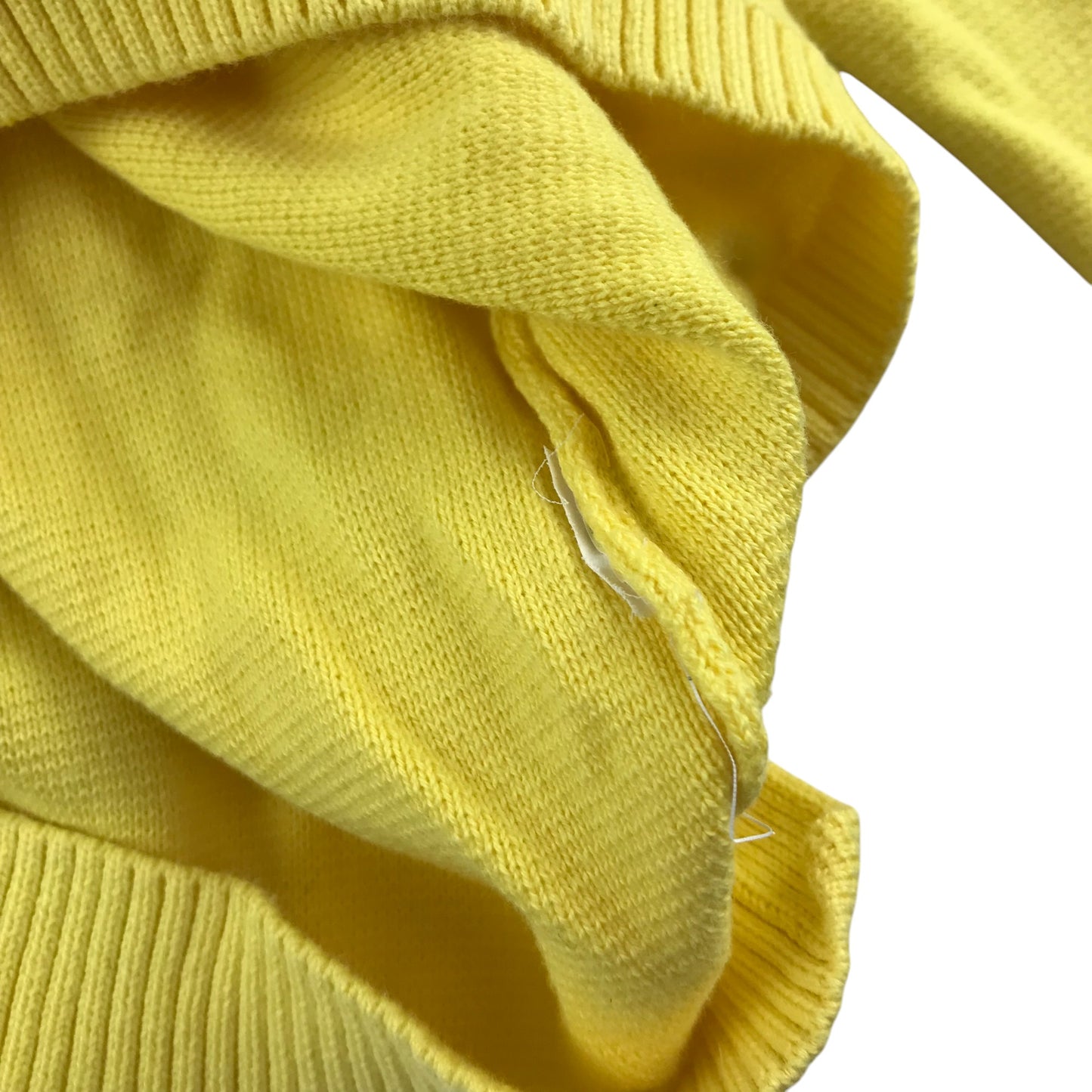 The Knitwear Jumper 7-8 years yellow plain v-neck