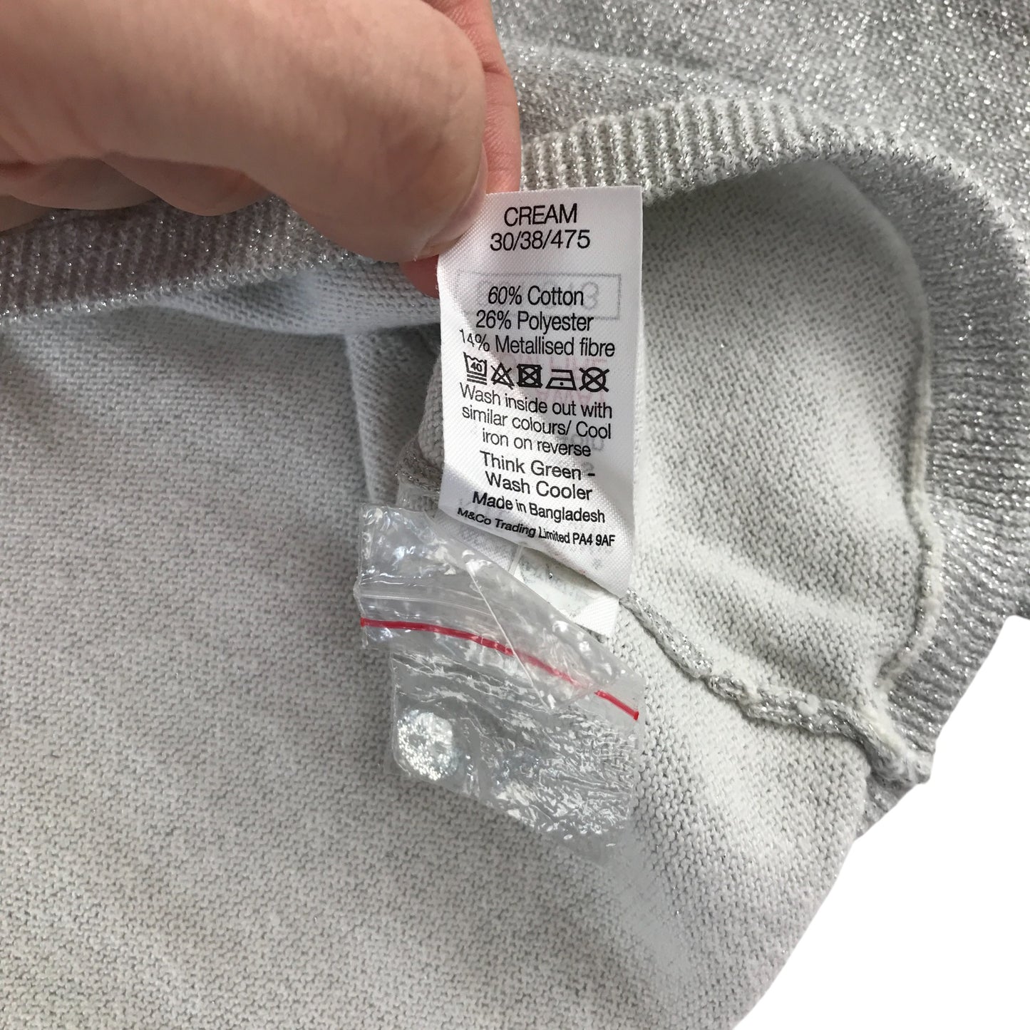 Kite&Cosmic Cardigan 5-6 years silver knitwear glittery cropped bolero