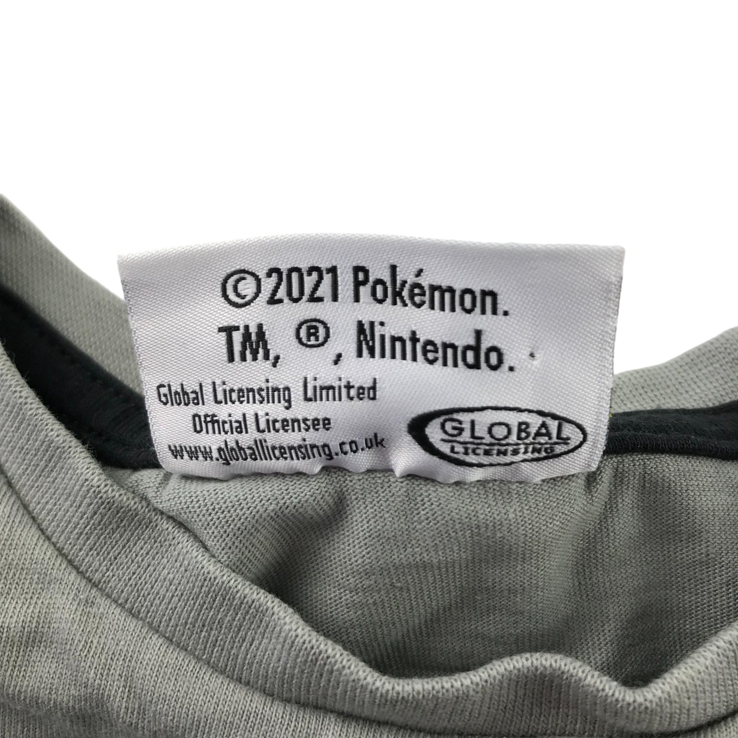 Tu T-shirt 5 years grey printed pokemon graphic design cotton