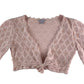 Monsoon Cardigan 6-8 years pink knitwear v neck cropped bolero cotton