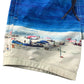 M&S swim trunks 7-8 Blue Beach Photo Graphic