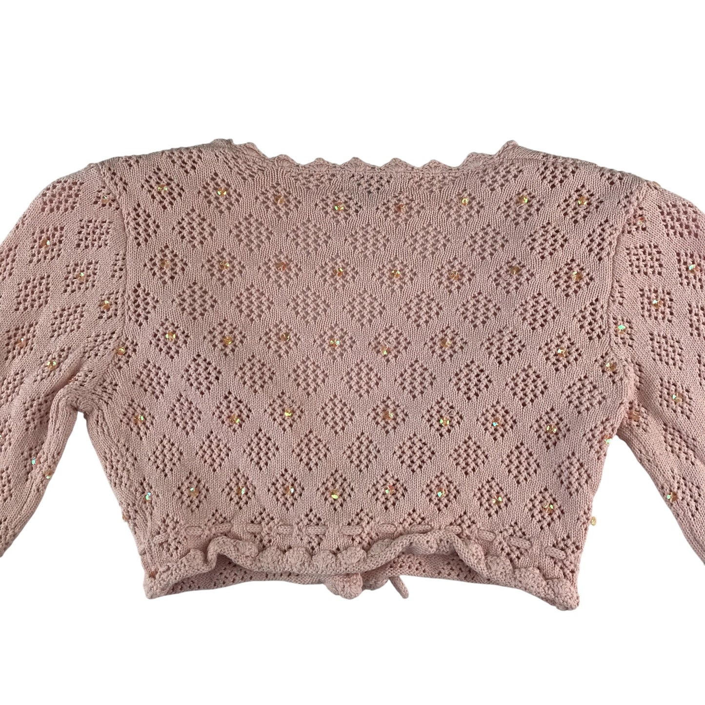 Monsoon Cardigan 6-8 years pink knitwear v neck cropped bolero cotton