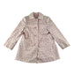 Next canvas jacket 6-7 years white with pink floral print design