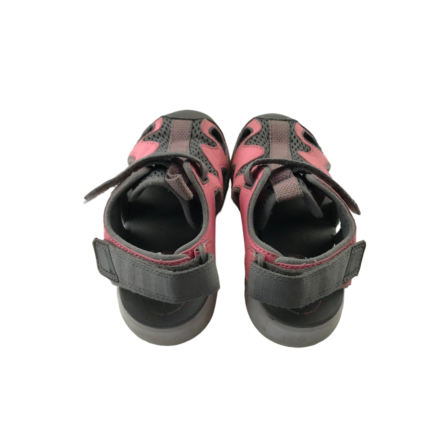 Clarks Sandals Shoe Size 11.5 Junior Grey and Pink with Straps