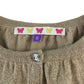 John Lewis Cardigan 5-6 years gold knitwear glittery cropped bolero