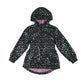 George light jacket 6-7 years black with silver love heart print fleece lining