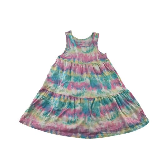 F&F Dress Age 5 Multicoloured Tie-Dye Cotton