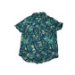 M&S shirt 5-6 years green and blue floral design