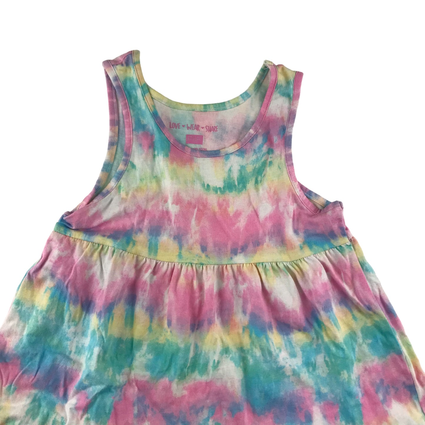 F&F Dress Age 5 Multicoloured Tie-Dye Cotton