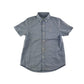 Next shirt 5-6 years blue plain with embordered stag