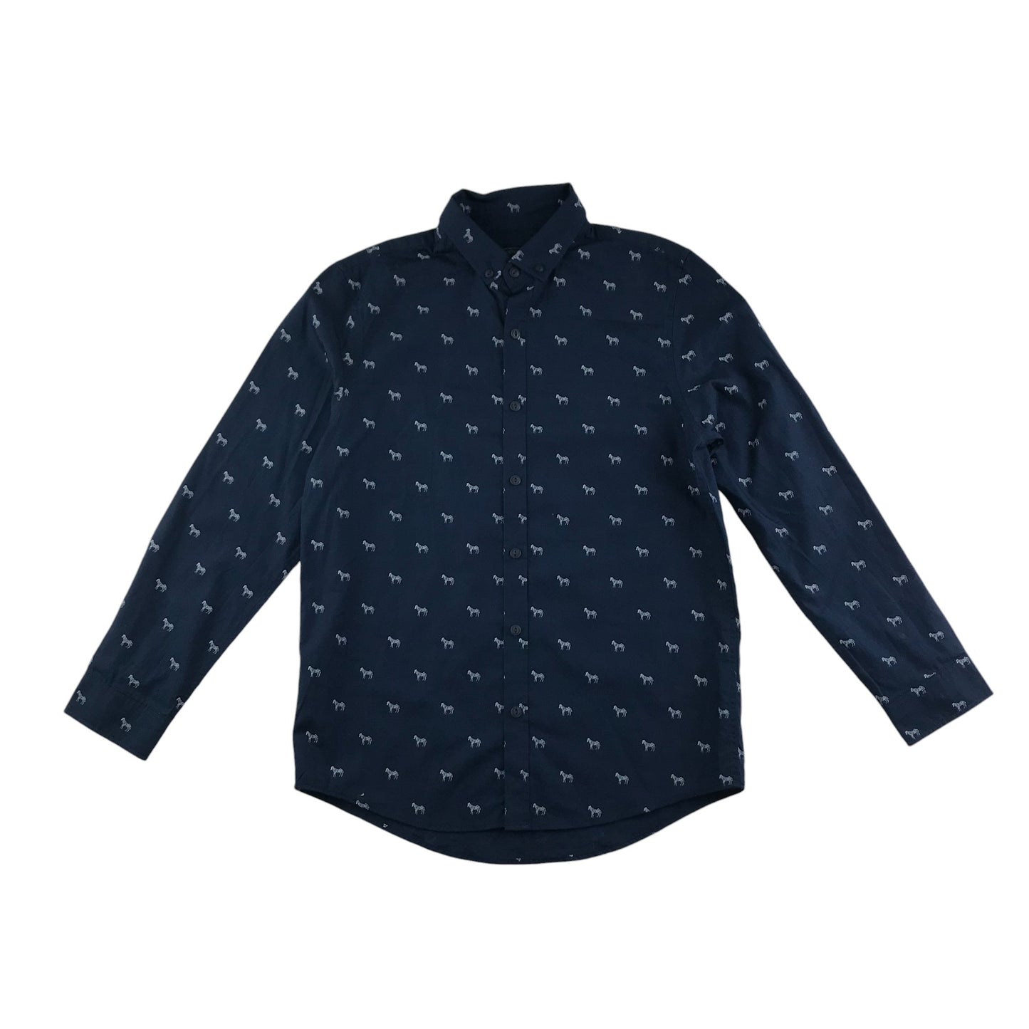 Next shirt 10-11 years navy graphic print