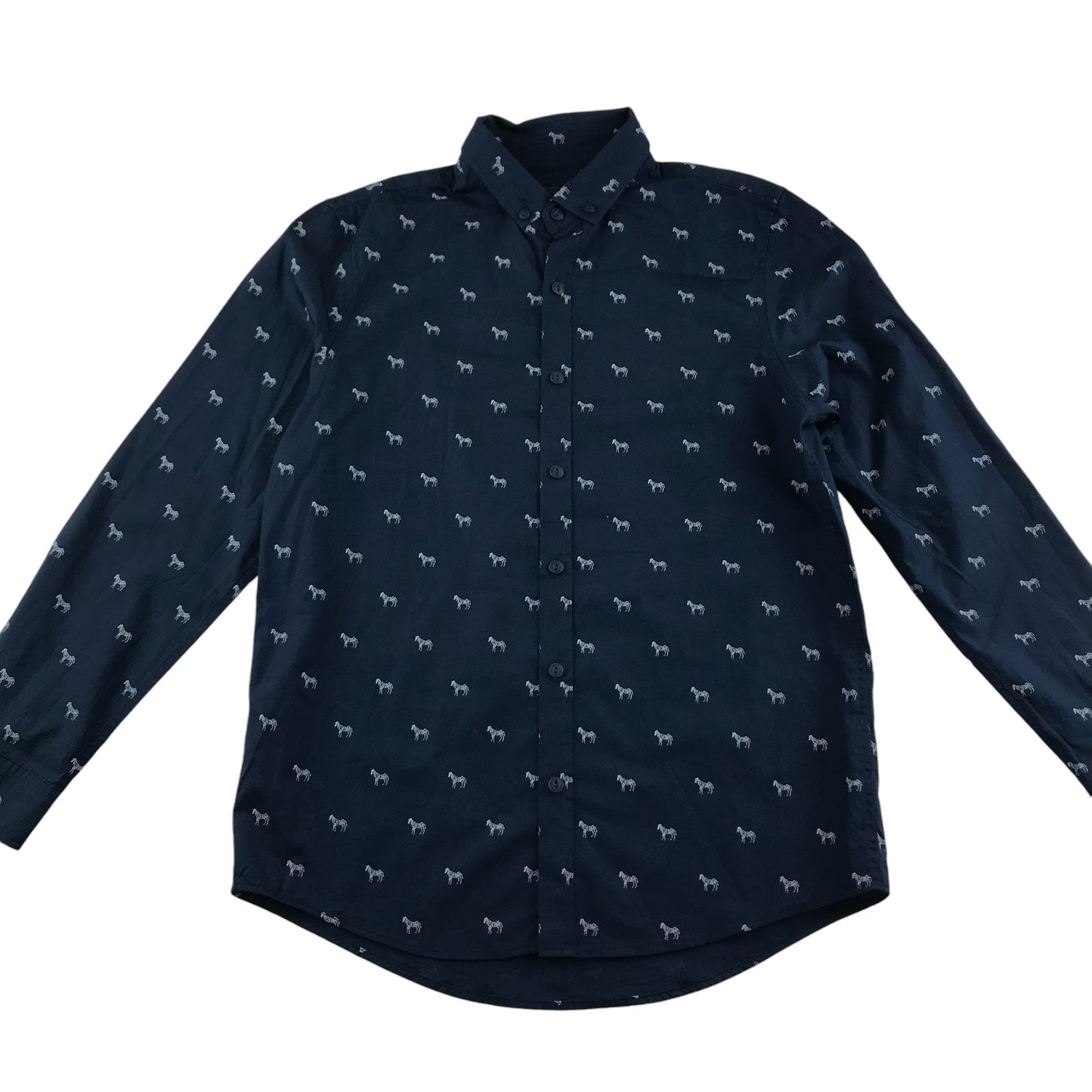 Next shirt 10-11 years navy graphic print