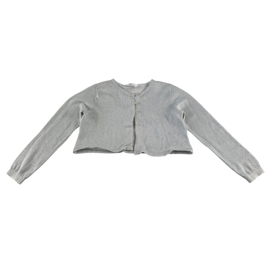 M&S Cardigan 5-6 years silver knitwear cropped bolero