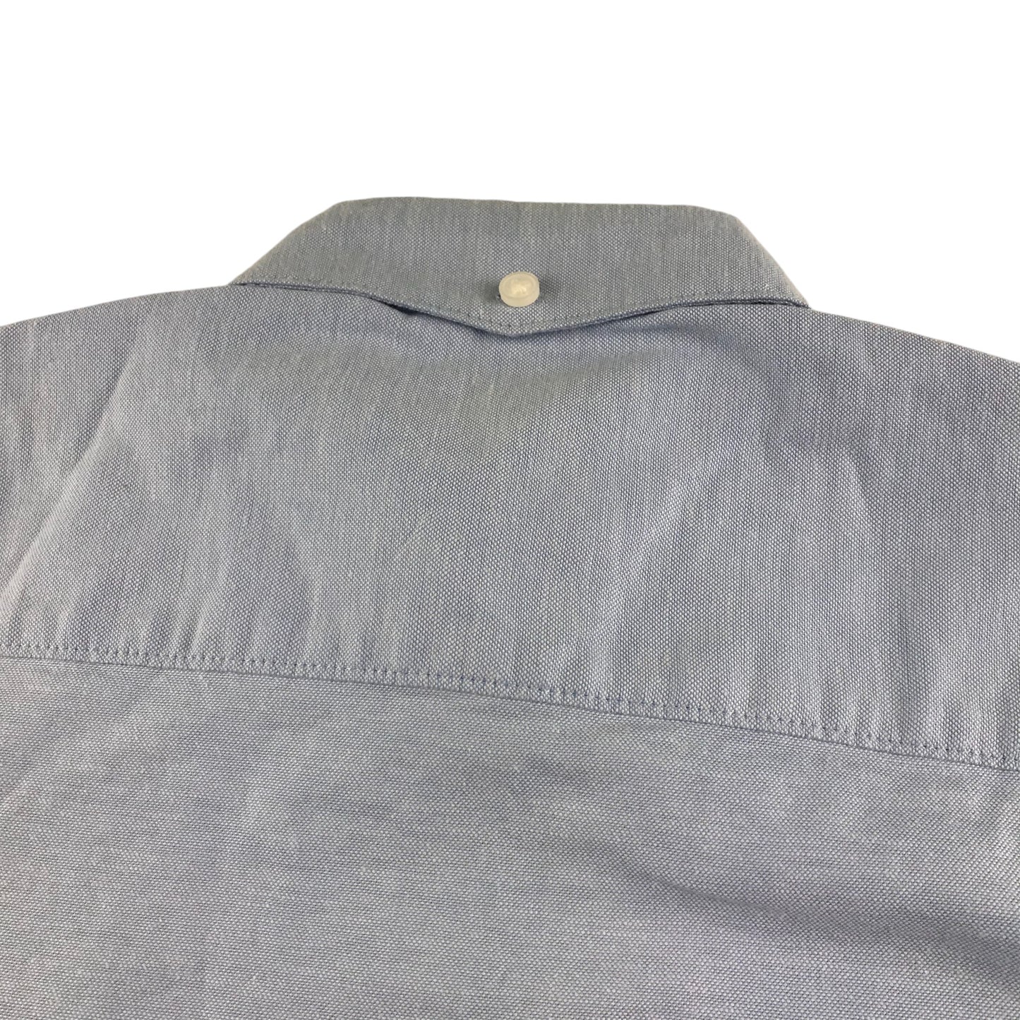 Next shirt 5-6 years blue plain with embordered stag