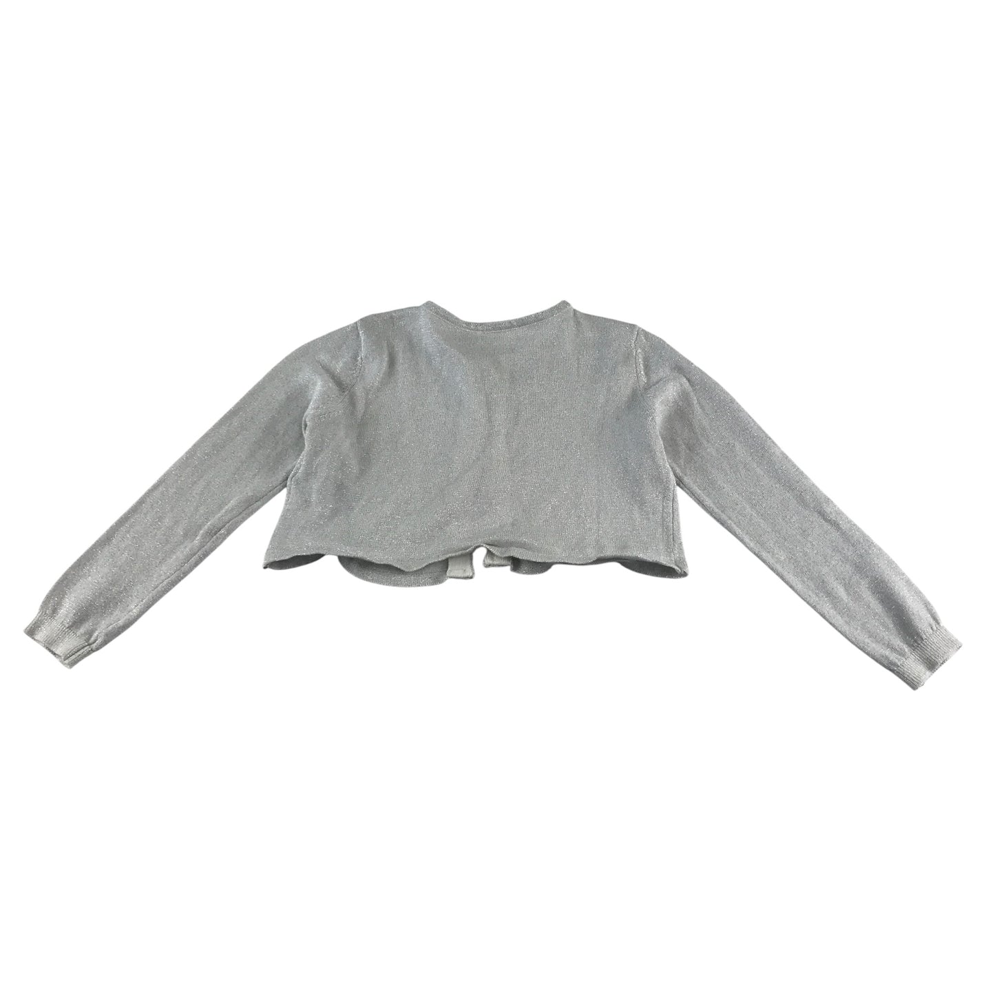 M&S Cardigan 5-6 years silver knitwear cropped bolero