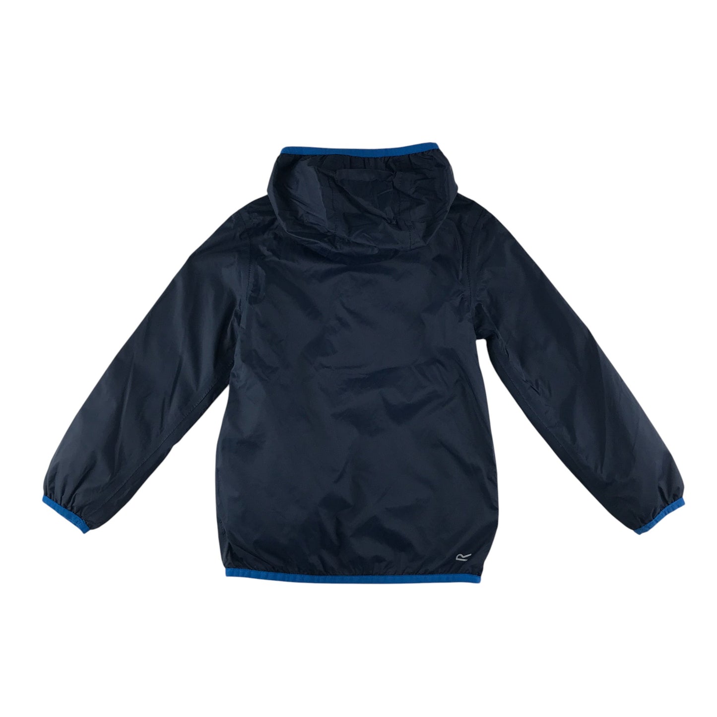 Regatta light jacket 7-8 years navy plain with light blue detailing mesh lining