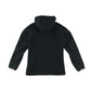 Decathlon light jacket 7-8 years black plain with light blue detailing fleece lining