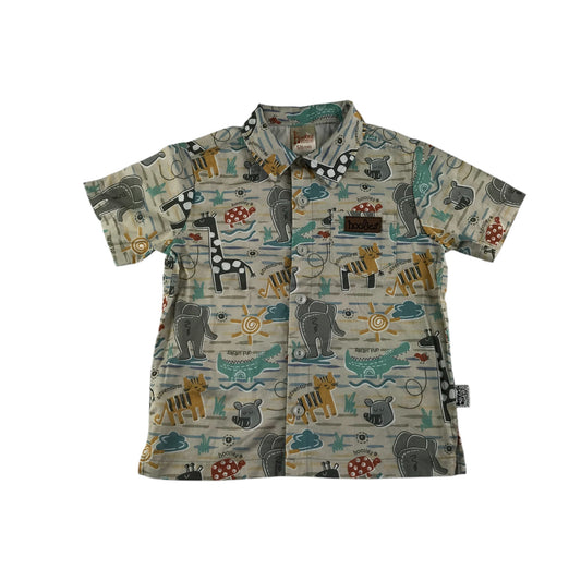 Hoolies shirt 5-6 years grey animal design cotton