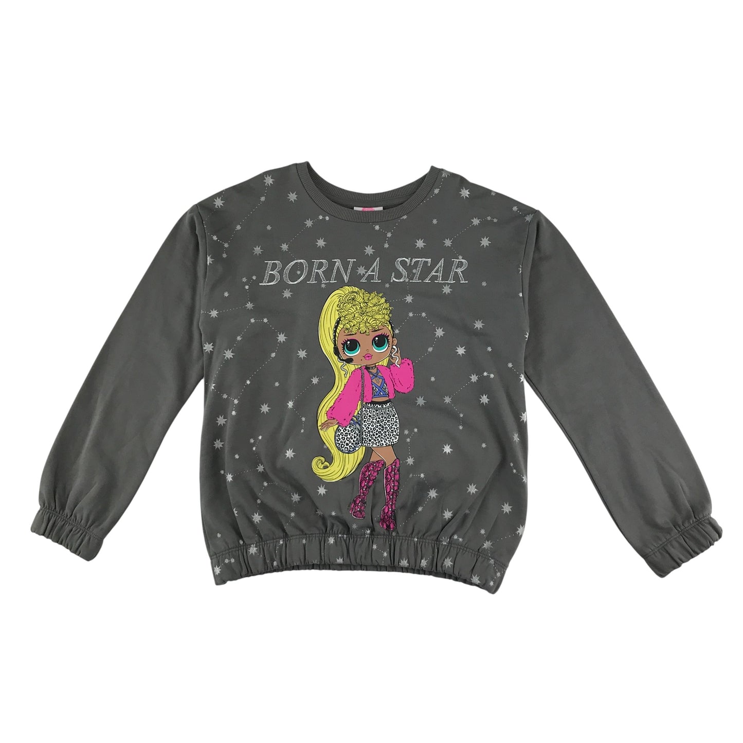George sweater 10-11 years grey LOL Surprise graphic print cotton
